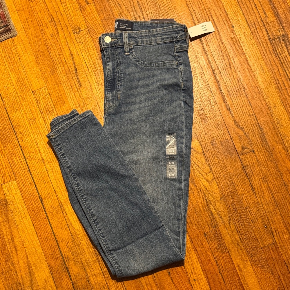 GAP High Rise Favorite Jeggings, Size 29 / 8 extra long